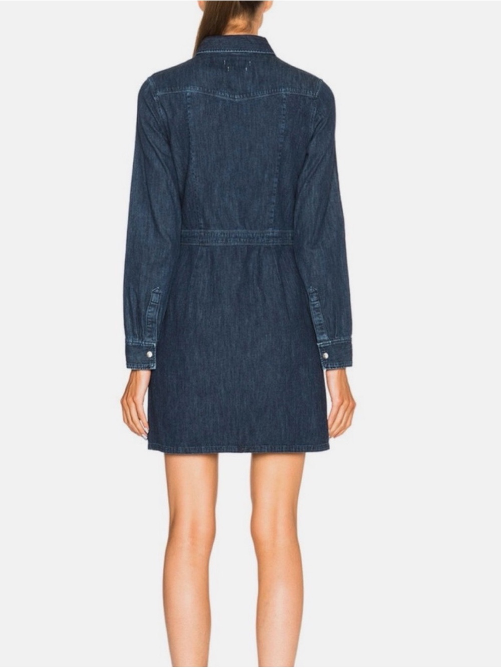 Rag & Bone Utility Denim Dress - Picture 3 of 11